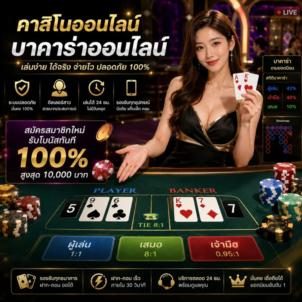 คาสิโนออนไลน์บนมือถือ