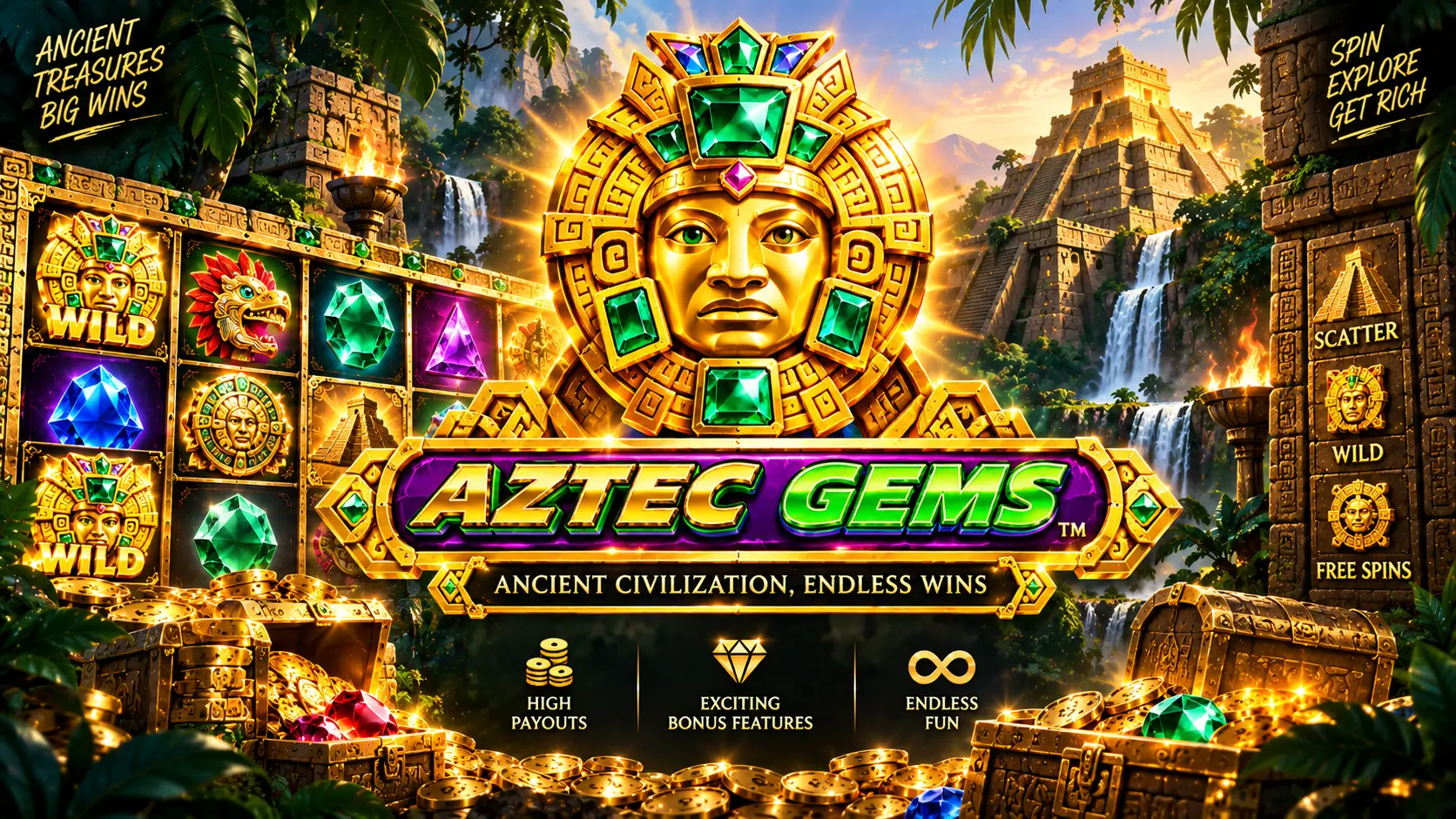 เกมสล็อต Aztec Gems