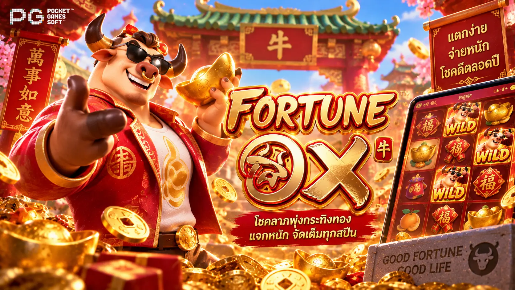 สล็อตวัวทอง Fortune Ox